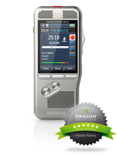 PHILIPS Digitales Pocket Memo DPM8500 Barcode - Diktiergerät mit Barcode Scanner | Diktat Stuttgart