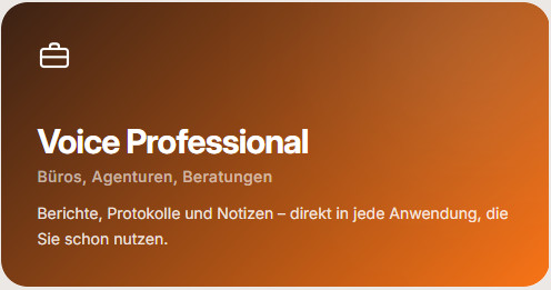 Ambivio Voice Professional KI Spracherkennung für Jeden & alle Berufszweige DIKTAT-STUTTGART ppm-stuttgart Berlin