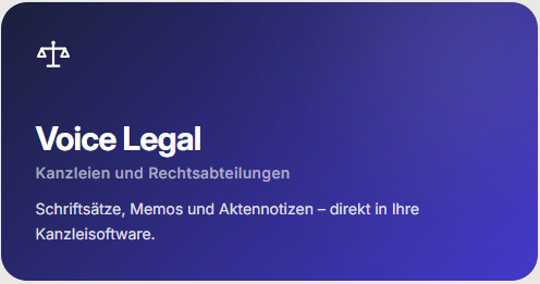 Ambivio Voice Legal KI Spracherkennung für Juristen & Rechtsanwälte DIKTAT-STUTTGART ppm-stuttgart Berlin