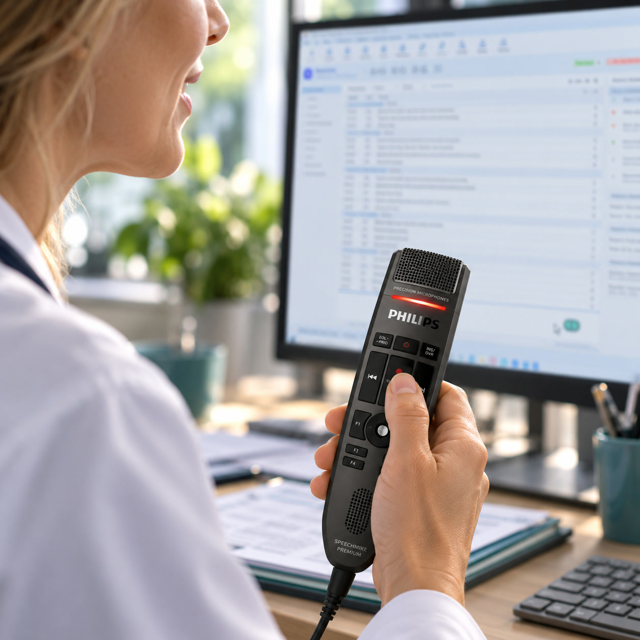 Ambivio Voice Med – professionelles Diktieren mit Diktiermikrofon in der Medizin