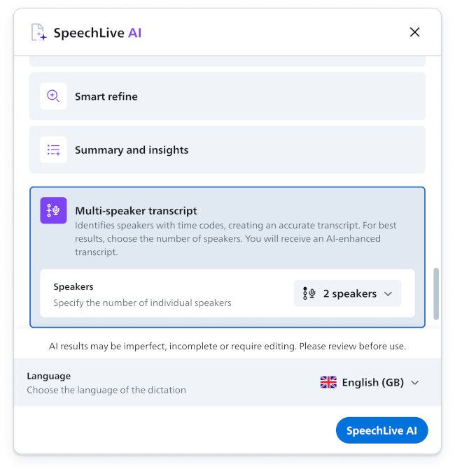 Philips SpeechLive AI "Mehrsprecher-Transkipt" DIKTAT-STUTTGART Berlin