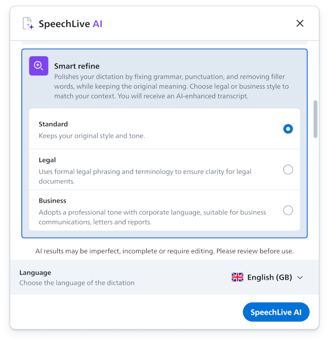 Philips SpeechLive AI "Smart-Refine" DIKTAT-STUTTGART Berlin