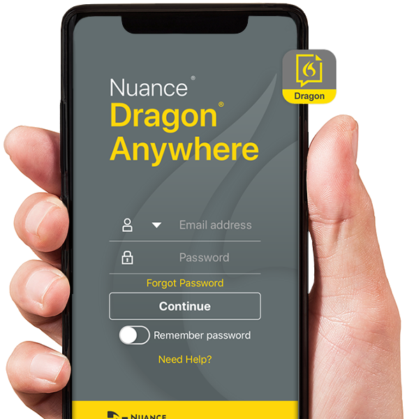 NUANCE Dragon Anywhere Mobile - Diktat App für iOS (Apple iPhone) und Android