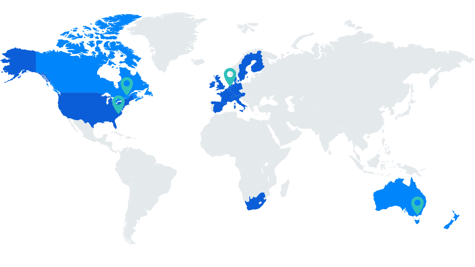 Philips SpeechLive Weltkarte DIKTAT-STUTTGART Berlin